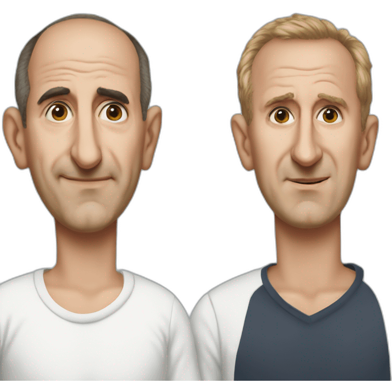 Armando Iannucci and Gazza have a baby emoji