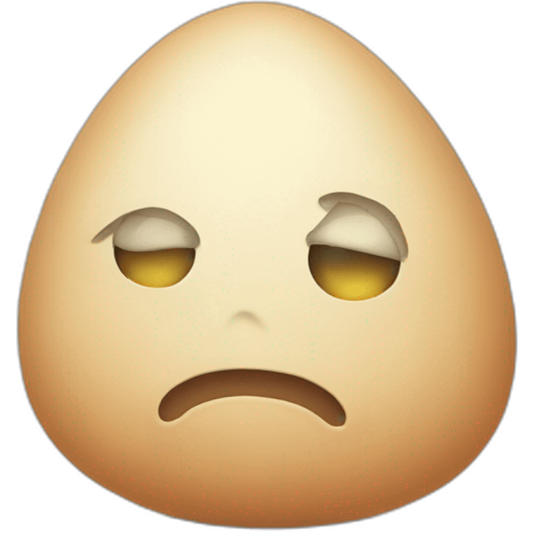 very sad egg emoji