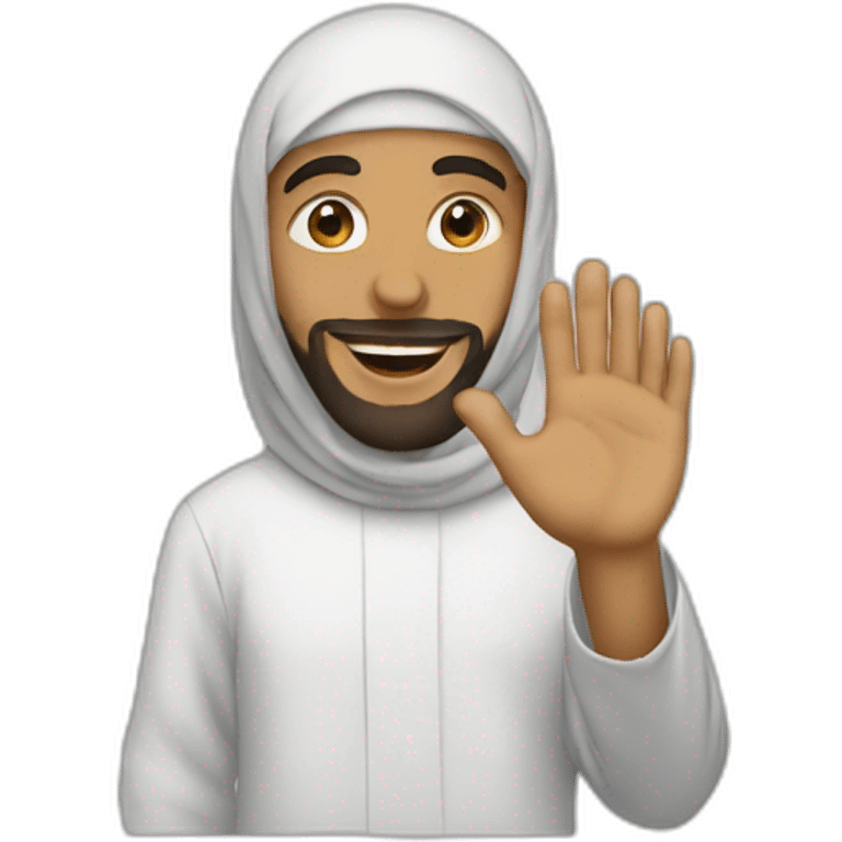 muslim say bye emoji