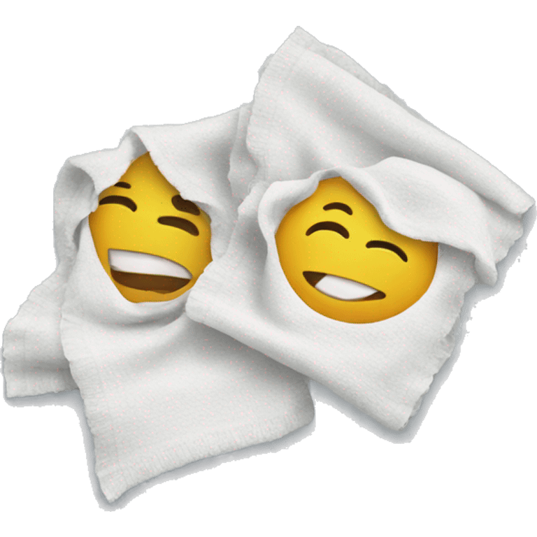 two cleaning rags emoji