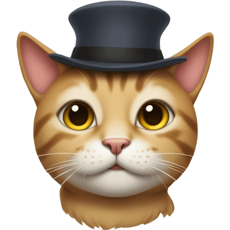 cat wearing a hat emoji