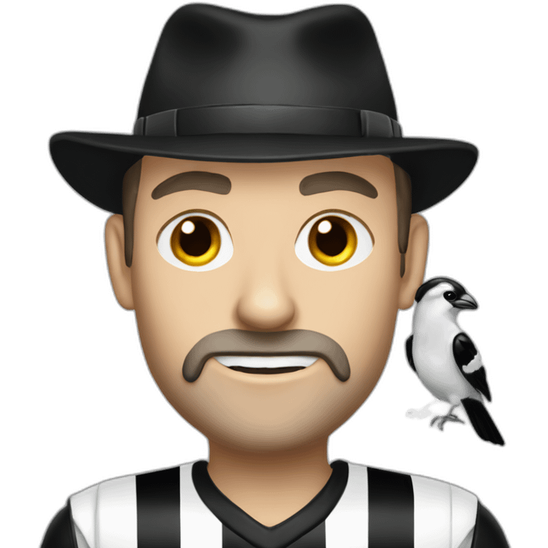 Collingwood magpie bird fanatic emoji