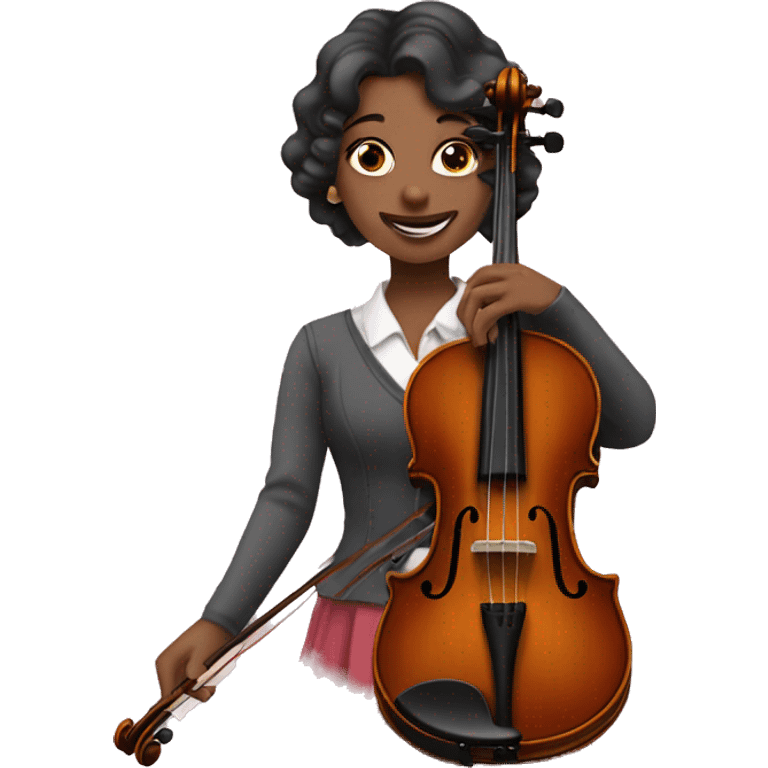 Violin coquette emoji