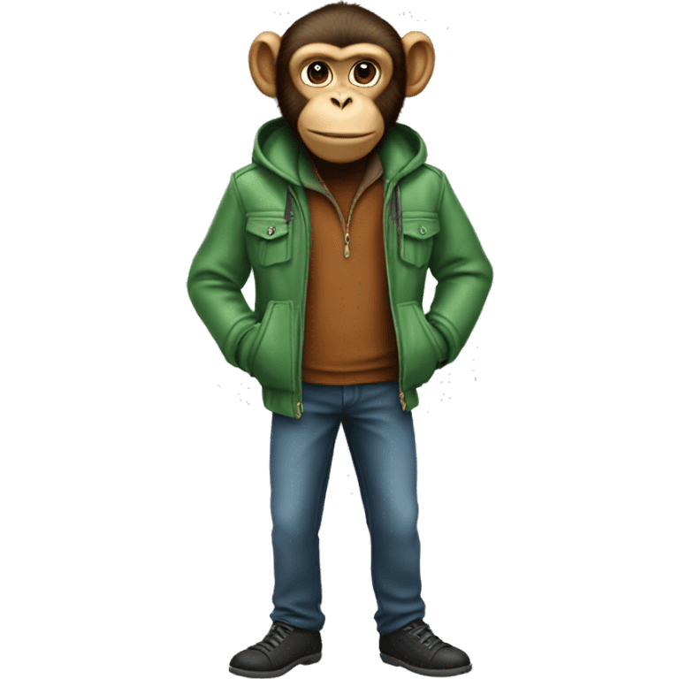 The monkey in the jacket emoji