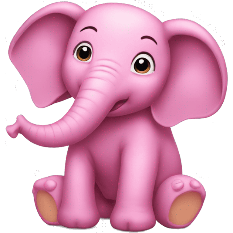 pink elephant jugling emoji