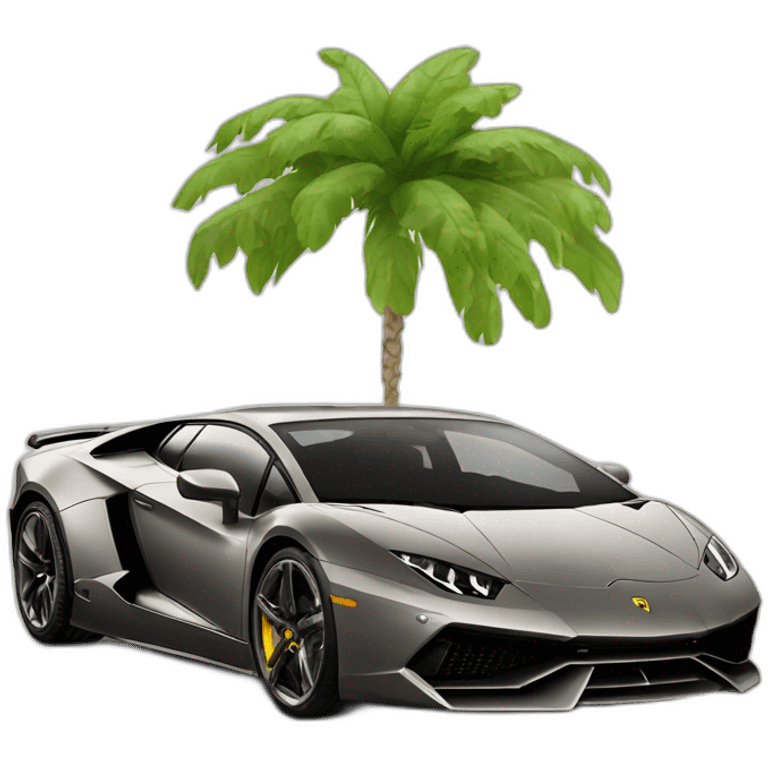 Lamborghini sport car emoji