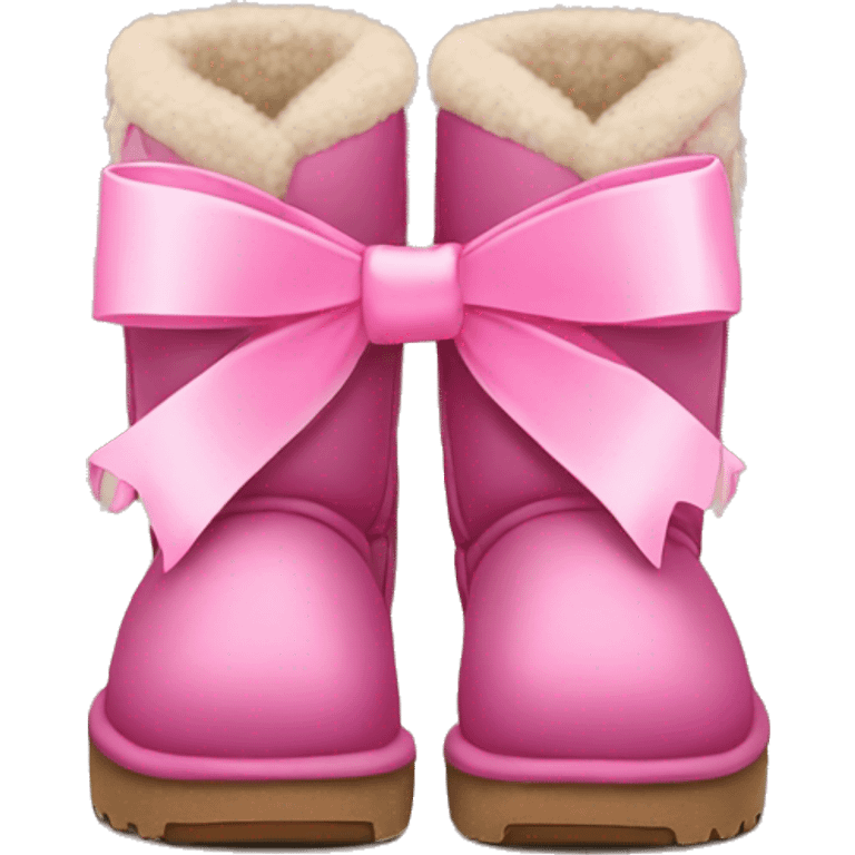 uggs with pink bow emoji