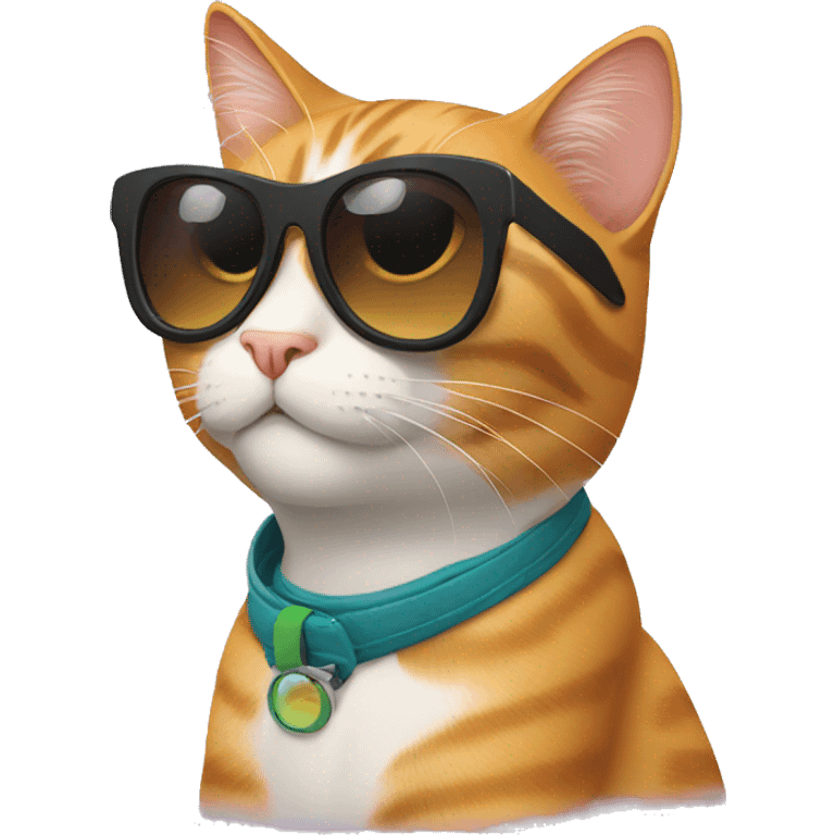 Cat with sunglasses emoji