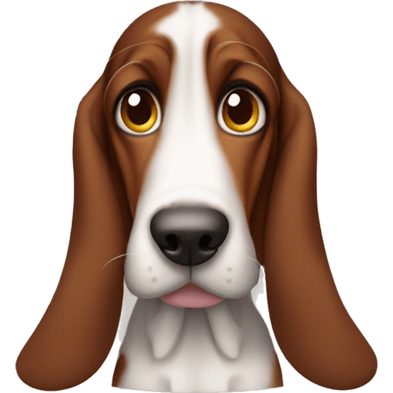 Disney eyed brown basset hound emoji