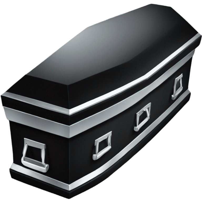 a black coffin emoji