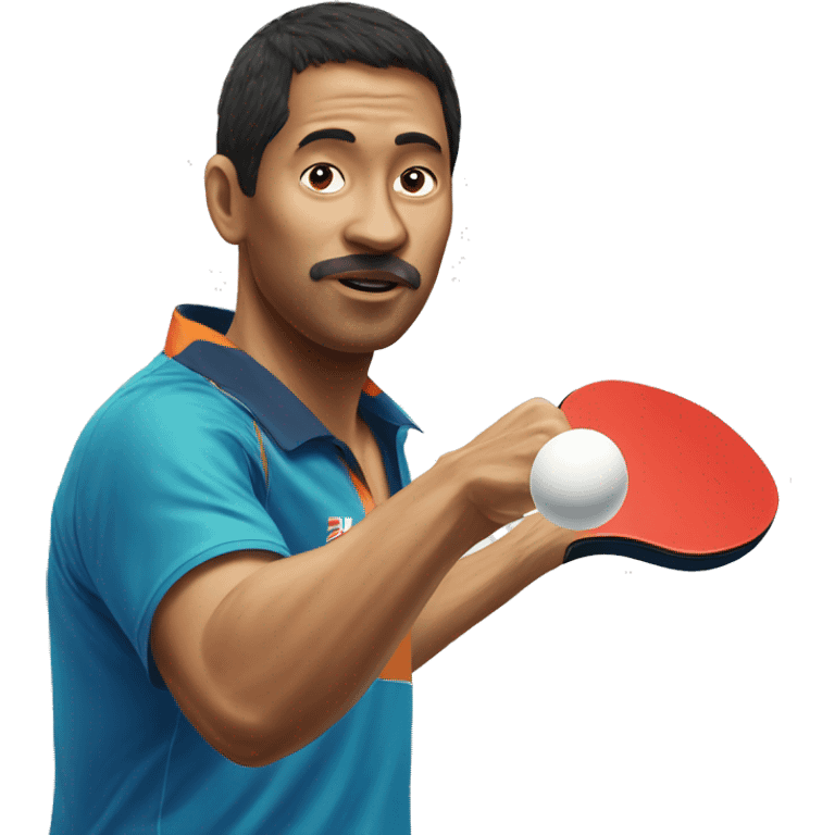 Thingking table tennis emoji