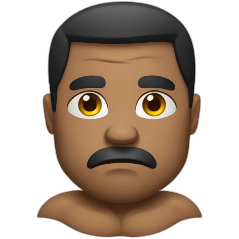 Sad bodybuilder emoji