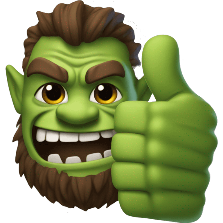 Ork thumbs up emoji