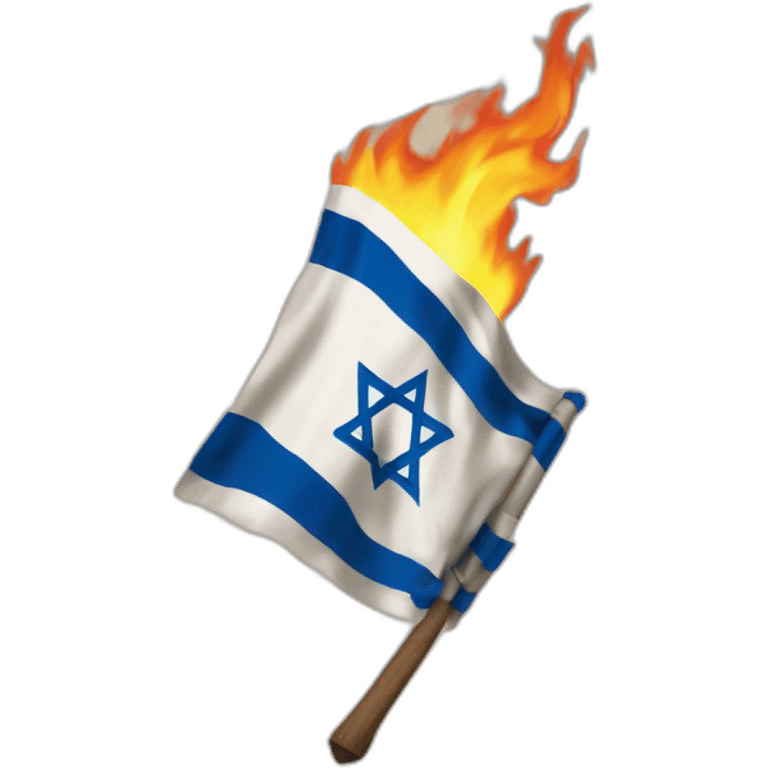 Kanye west burning israel flag emoji