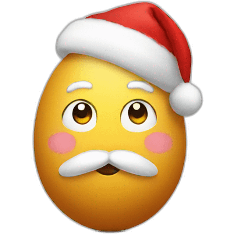 santa but he is an egg emoji