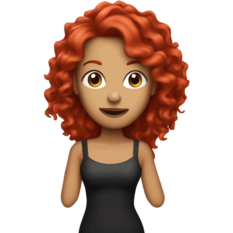 Singer with red hair emoji