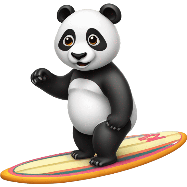 panda on a surfboard  emoji