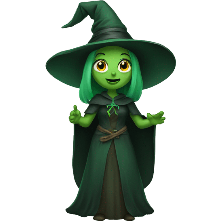 Green witch emoji