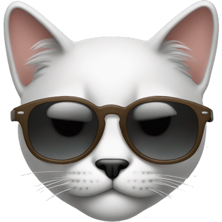 cool cat wearing sunglasses emoji