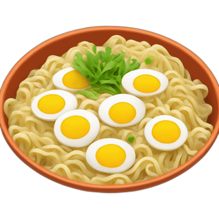 A bowl of ramen  emoji