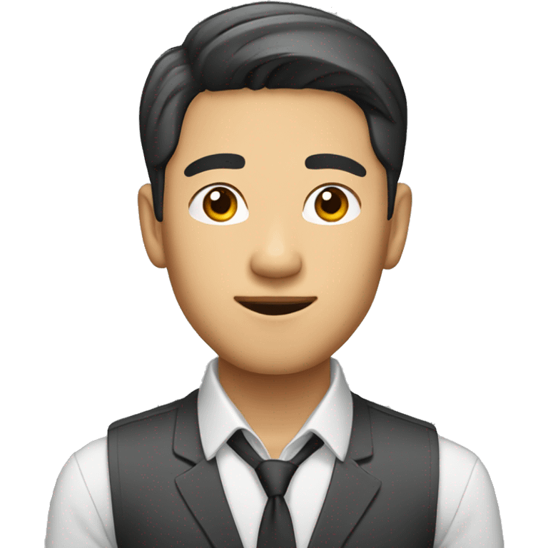 professional young asian man emoji