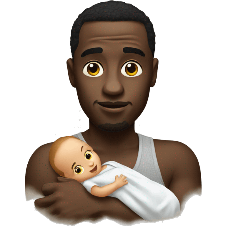 diddy with baby emoji