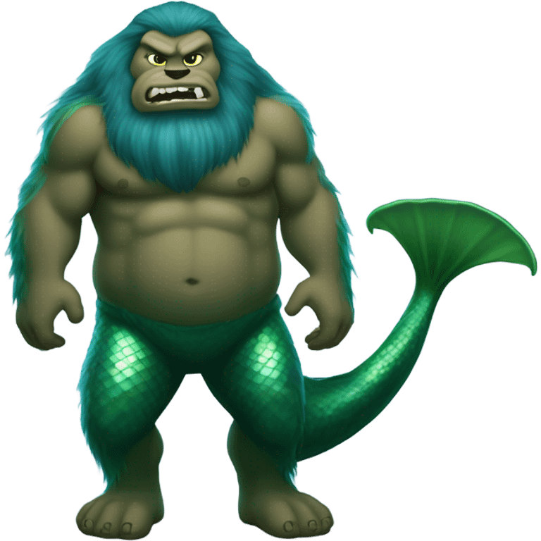 Sasquatch mermaid  emoji