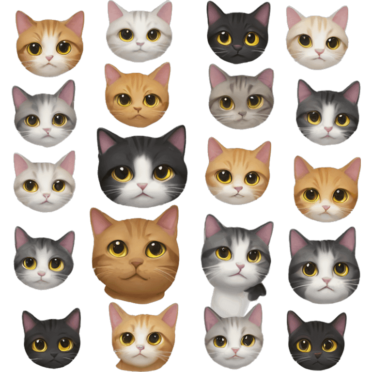 Group of cats emoji