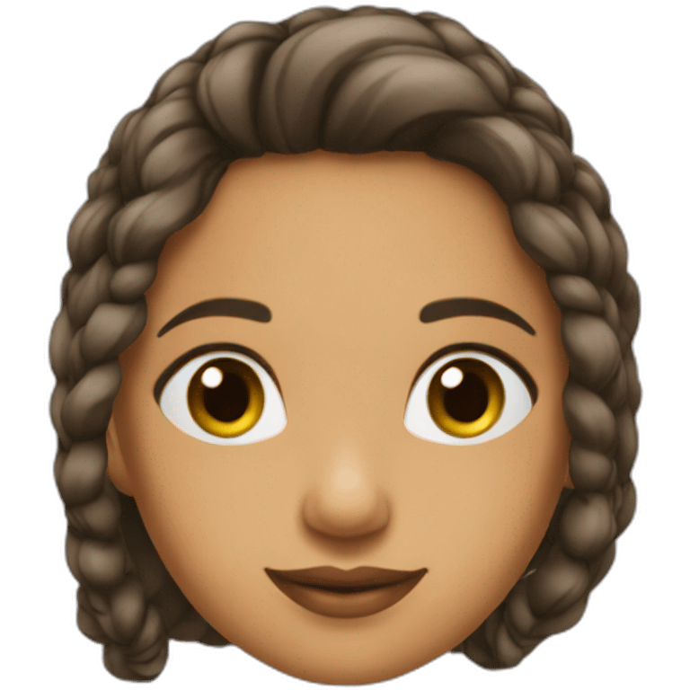 femme mauricienne cheveux longs emoji