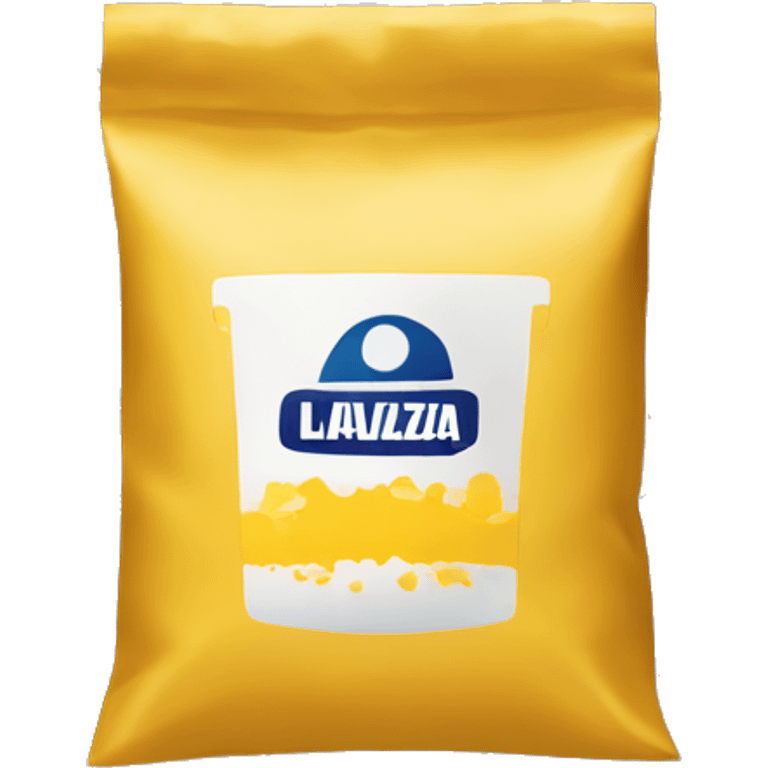 Lavazza yellow bag of coffee beans emoji