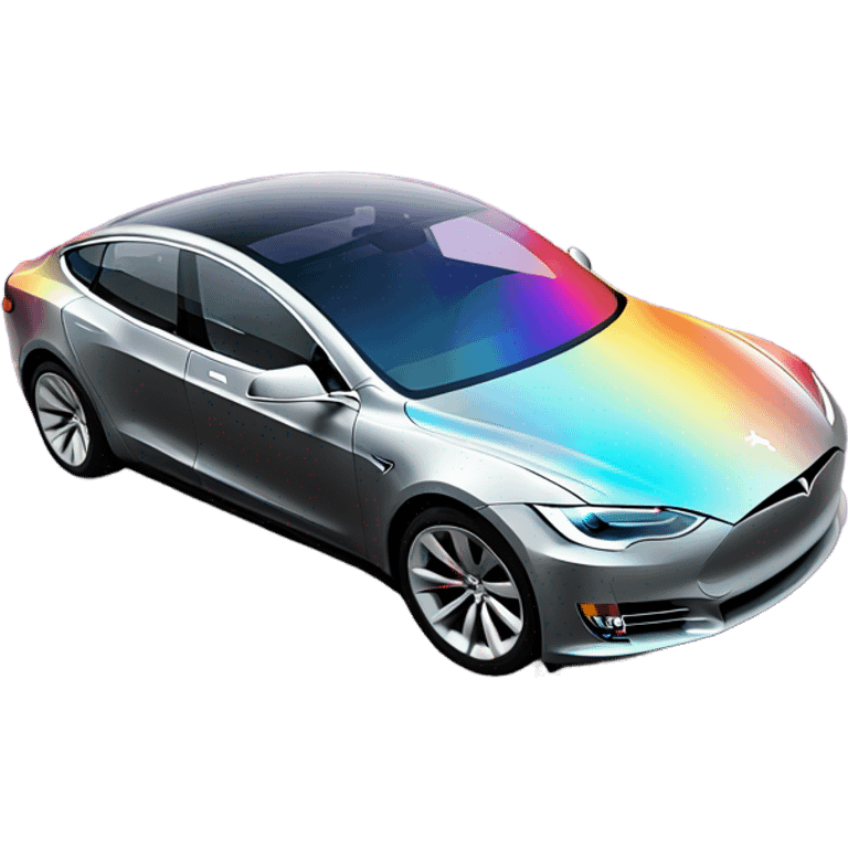 Tesla  rainbow  emoji