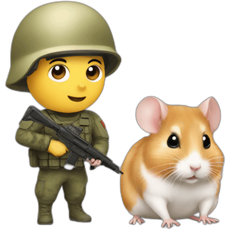 hamster-with-soldier emoji