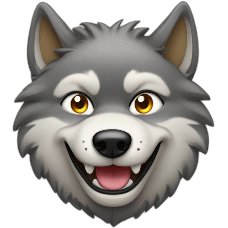 forry wolf winking emoji