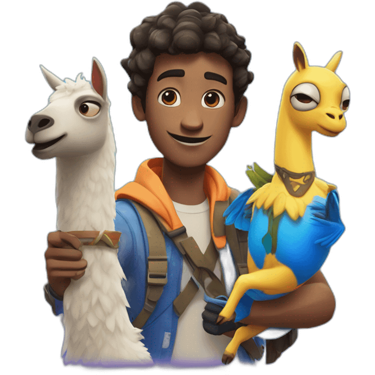 finding dory with fortnite llama emoji