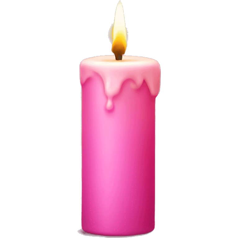 Pink candle  emoji