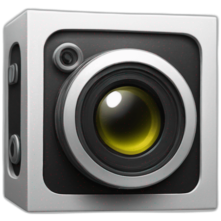 camera dans un cube emoji