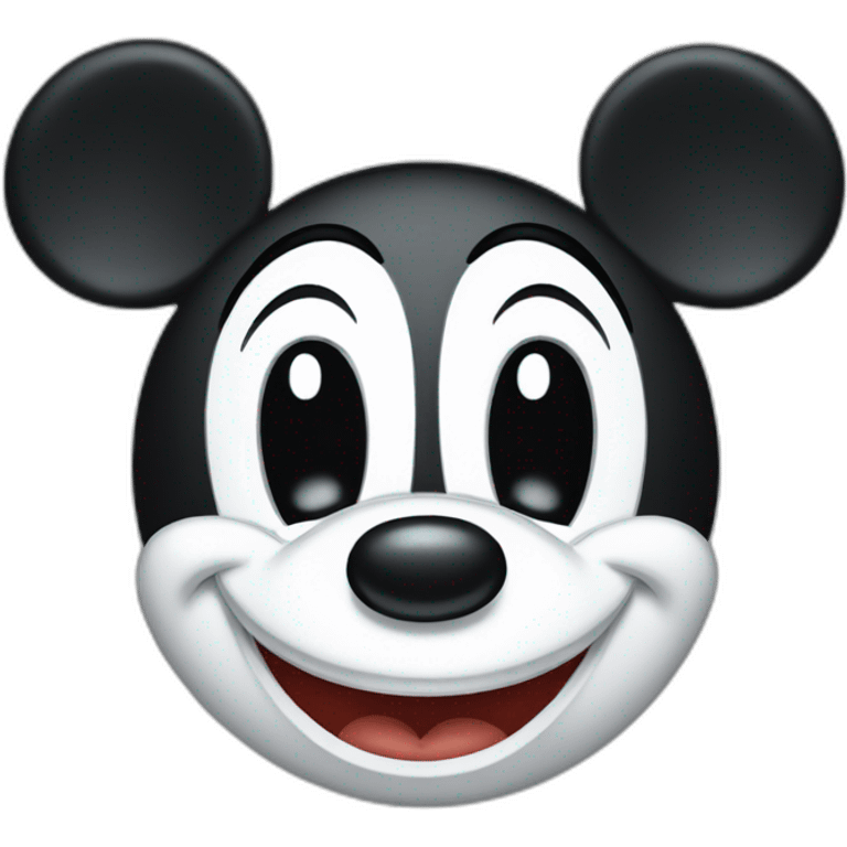 Mickey Mouse in a cartoon style emoji