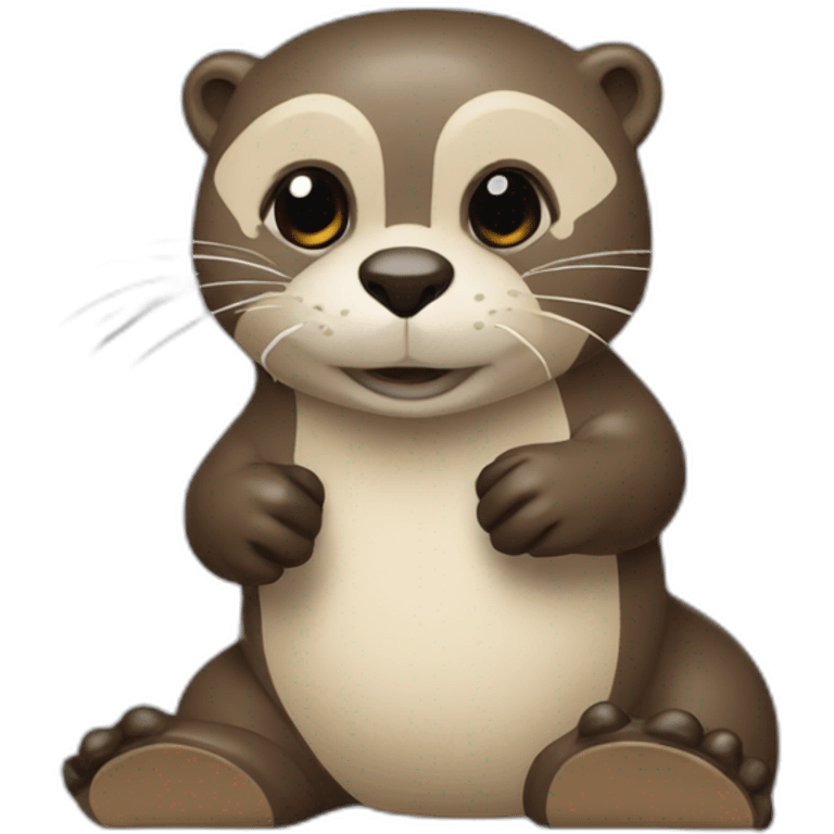 Une loutre qui fais de l’escrime emoji