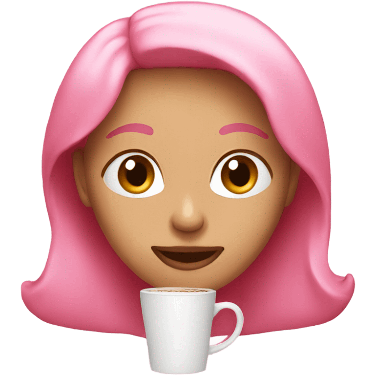 Coffe pink emoji