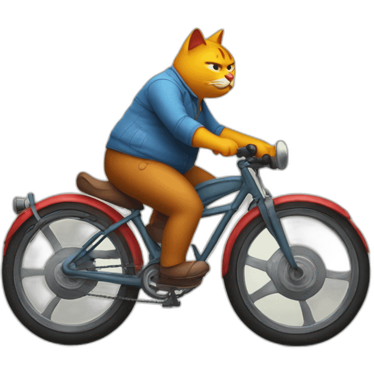 Fat-cat-riding-a-burning-bike emoji