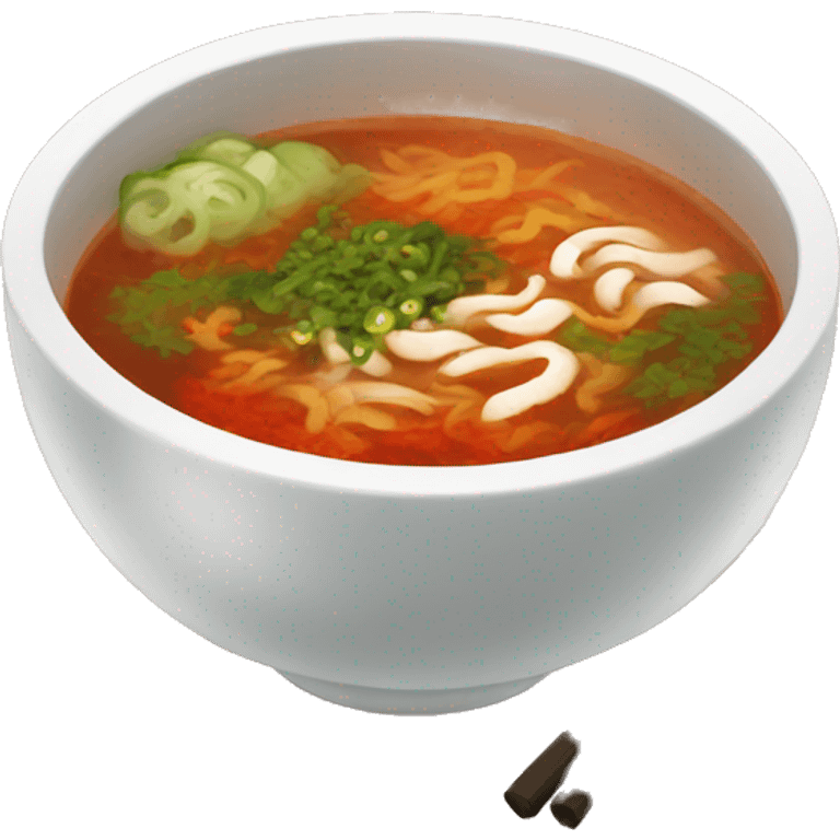 Spicy Korean soup  emoji