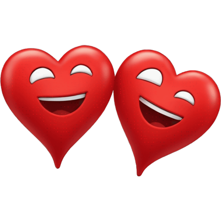 Two red hearts spinning emoji