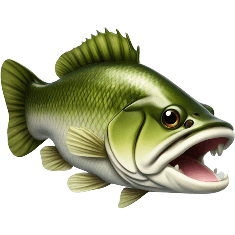 Large mouth bass emoji