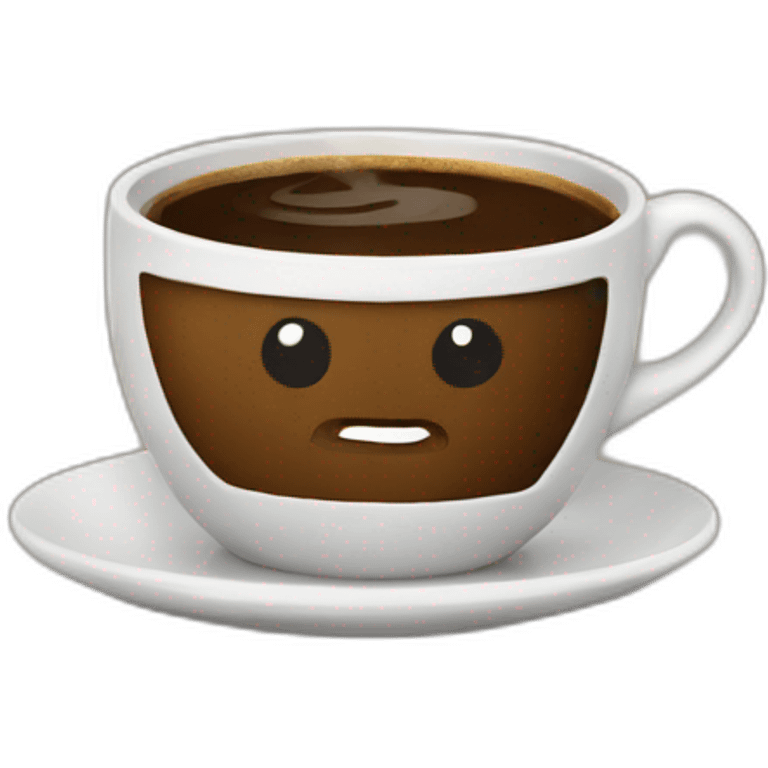 a cup of coffee is walking emoji