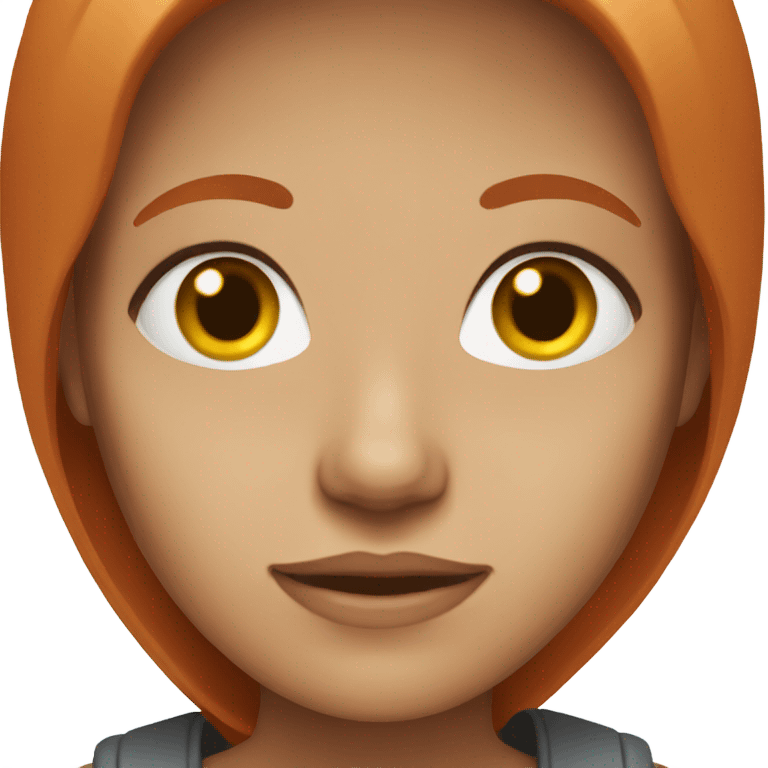 Red hair gray eyes women  emoji