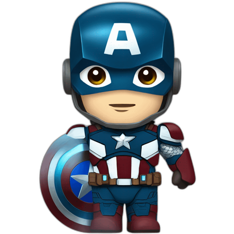 Captain america iron man emoji