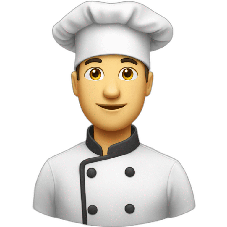 Cuisinier avec toque emoji