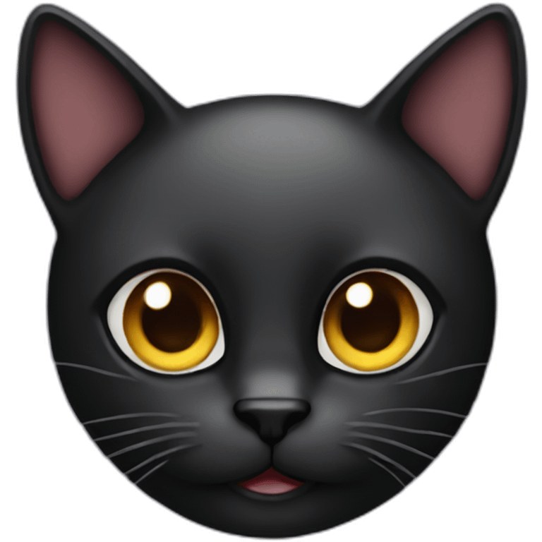 black cat face emoji