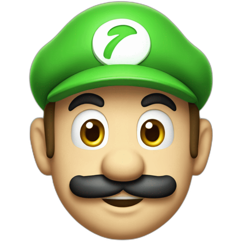 Luigi from super Mario bros emoji