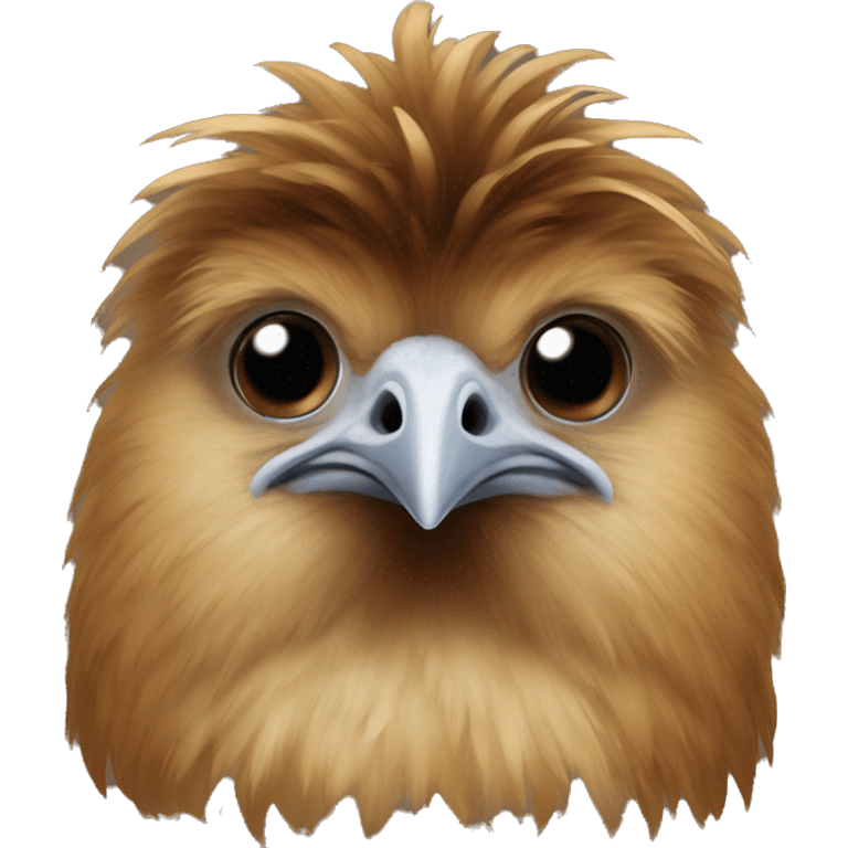 Brown silkie chicken emoji